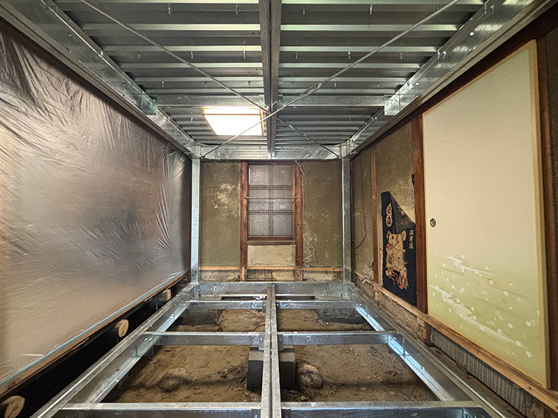 シェル太くんリフォーム中の写真