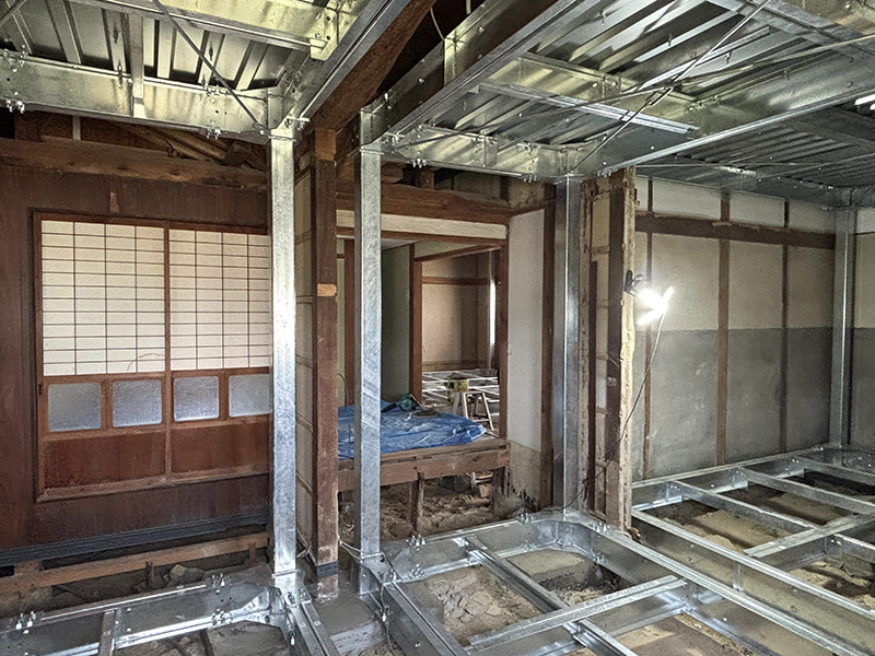 シェル太くんリフォーム中の写真